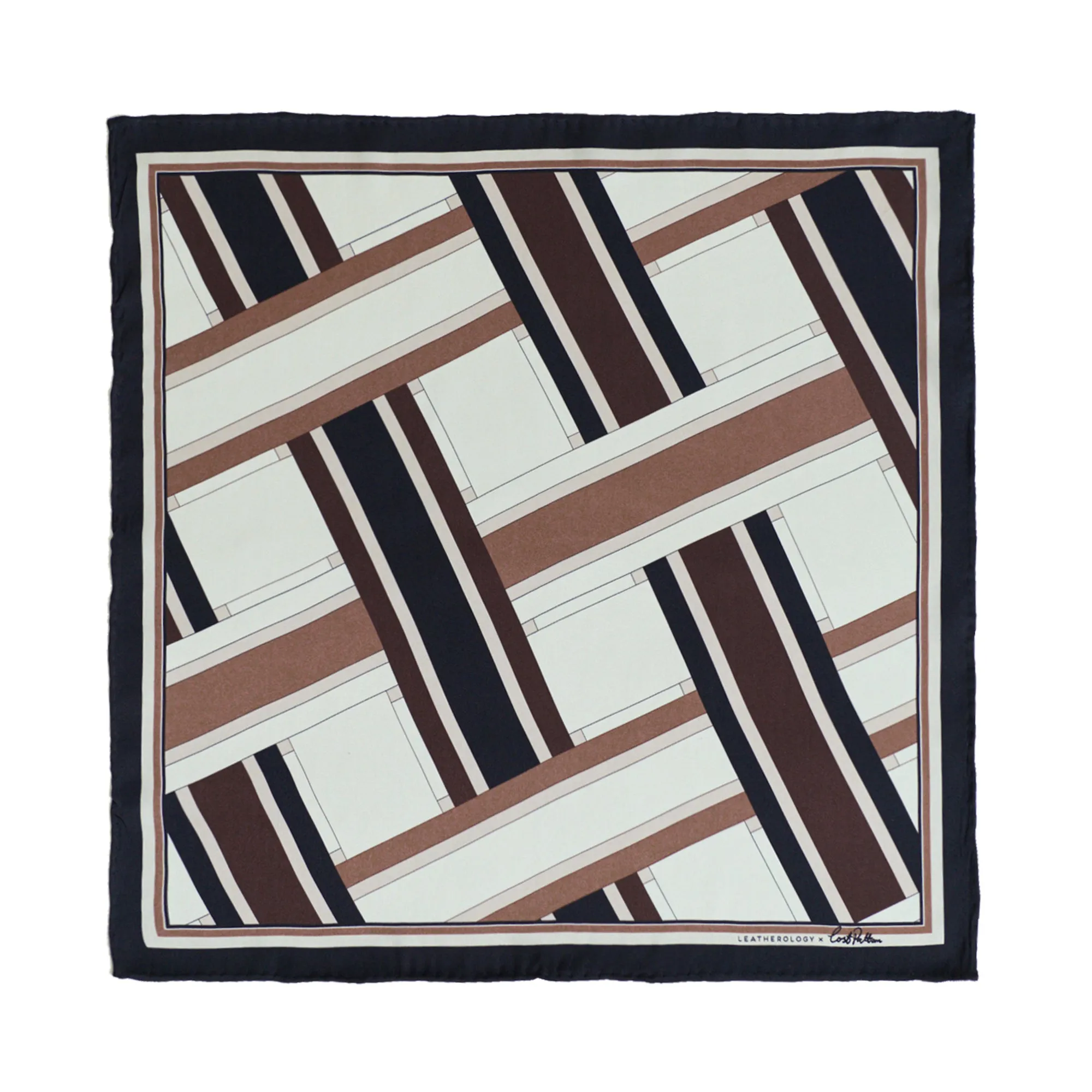 Lost Pattern x Leatherology Silk Pocket Square