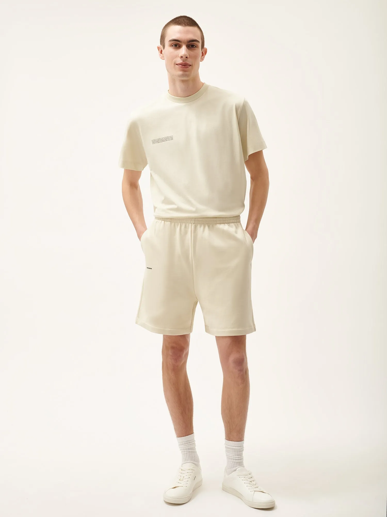 Mens 365 T-shirt and Shorts Bundle—Travertine Beige