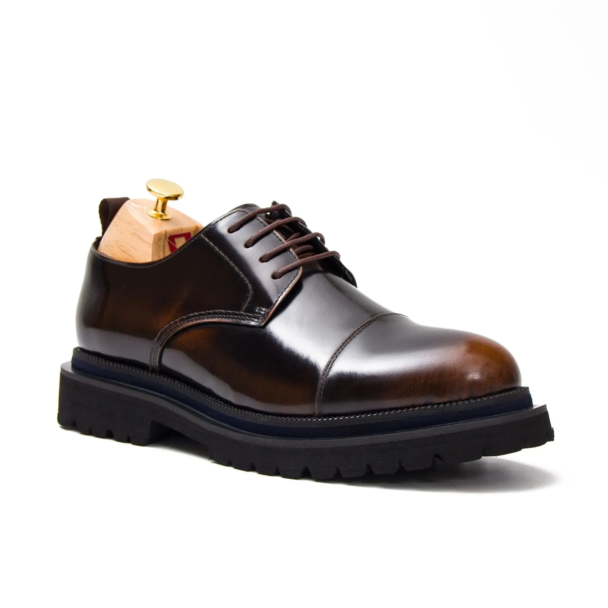 Mens Derby Shoes with Rubber Sole