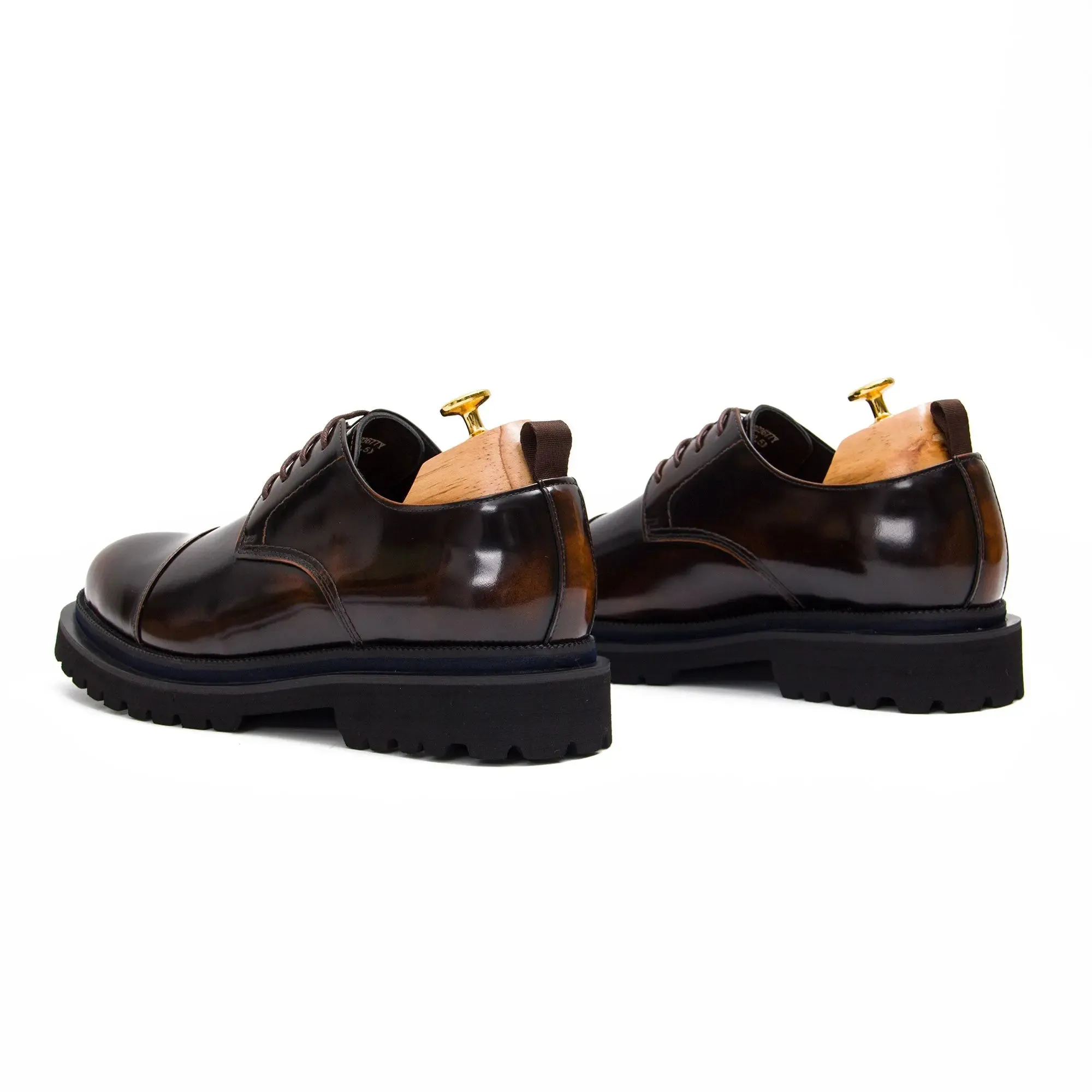 Mens Derby Shoes with Rubber Sole