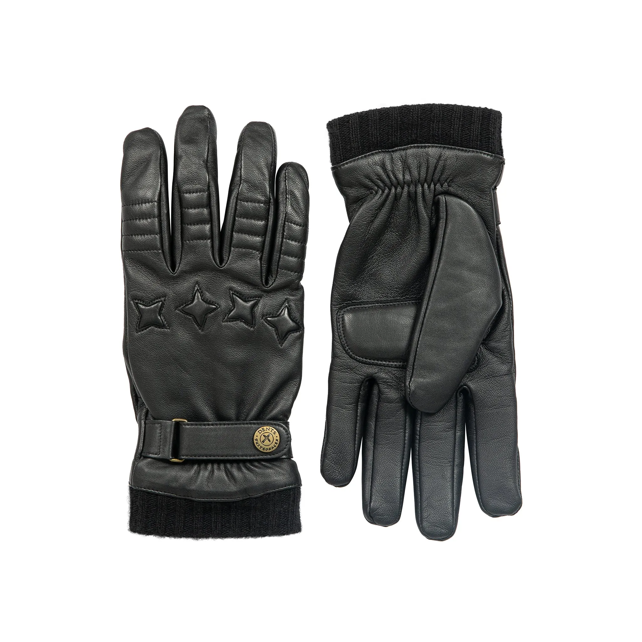 Men's The Suited Racer Touchscreen Cashmere-Lined Leather Driving Gloves