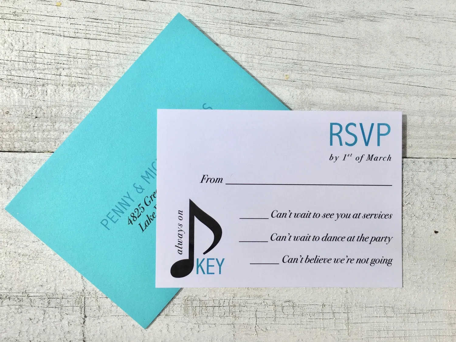 Music Themed Invitation