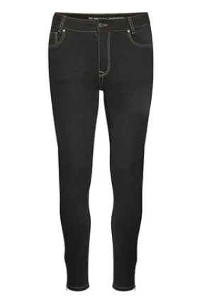 My Essential Wardrobe Celina Zip 101 High Black Skinny Jean