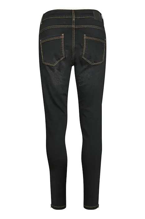 My Essential Wardrobe Celina Zip 101 High Black Skinny Jean