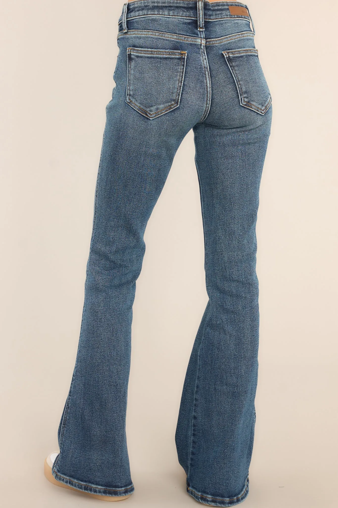 Next Flight Dark Wash Stretch Flare Jeans