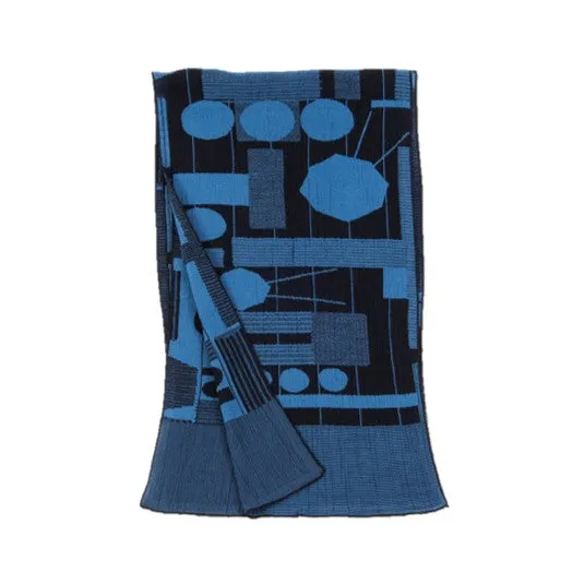 NUNO Scarf: "Kites" (Blue/Black)