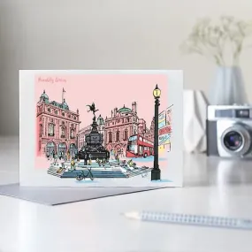 Piccadilly Circus Blank Card