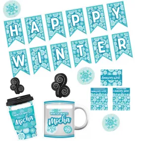 "Seasonal Coffee Winter Edition" Mini UPRINT Bundle | Printable Classroom Decor | Teacher Classroom Decor | Schoolgirl Style