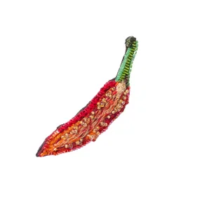 red chilli brooch