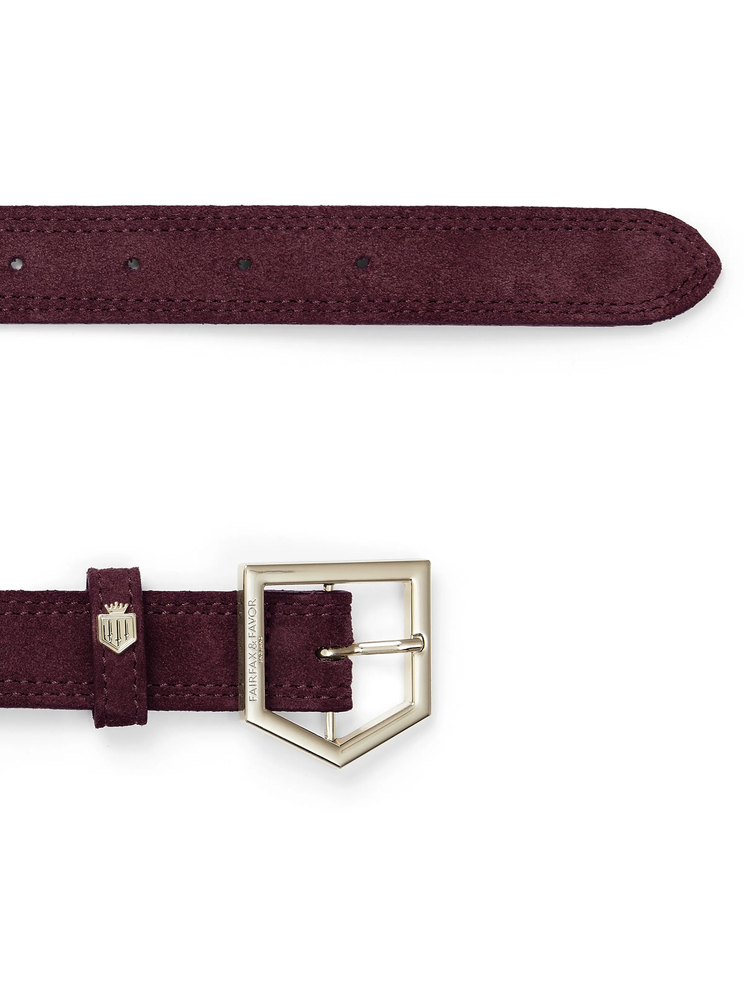 Regina Belt - Plum Suede