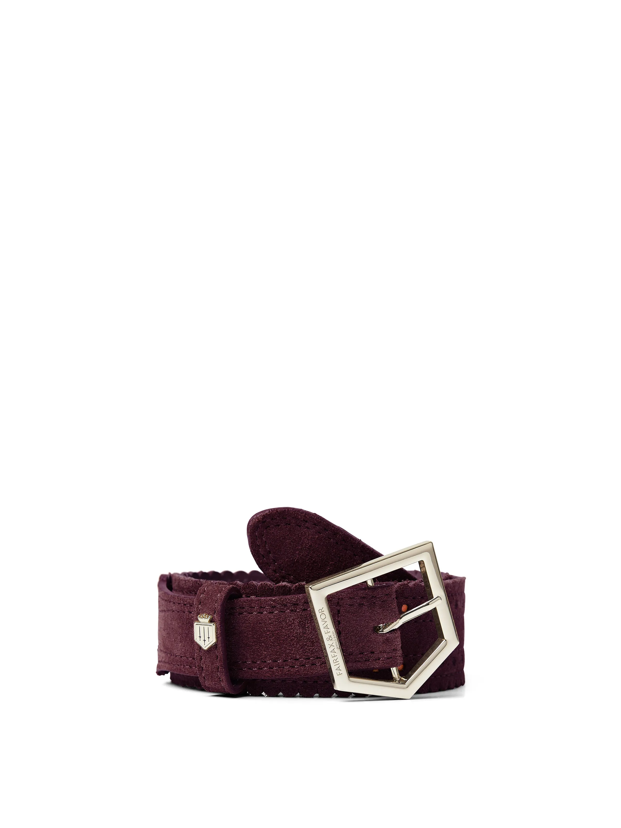 Regina Belt - Plum Suede