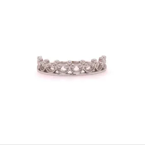 Renaissance Crown Band Stackable Ring