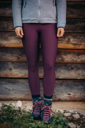 Rise Thermo Pocket Leggings Dark Plum - Tall ( 7cm)