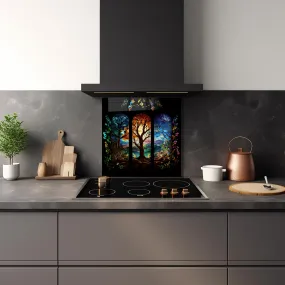 Seasons of Tree - Glass Splashback