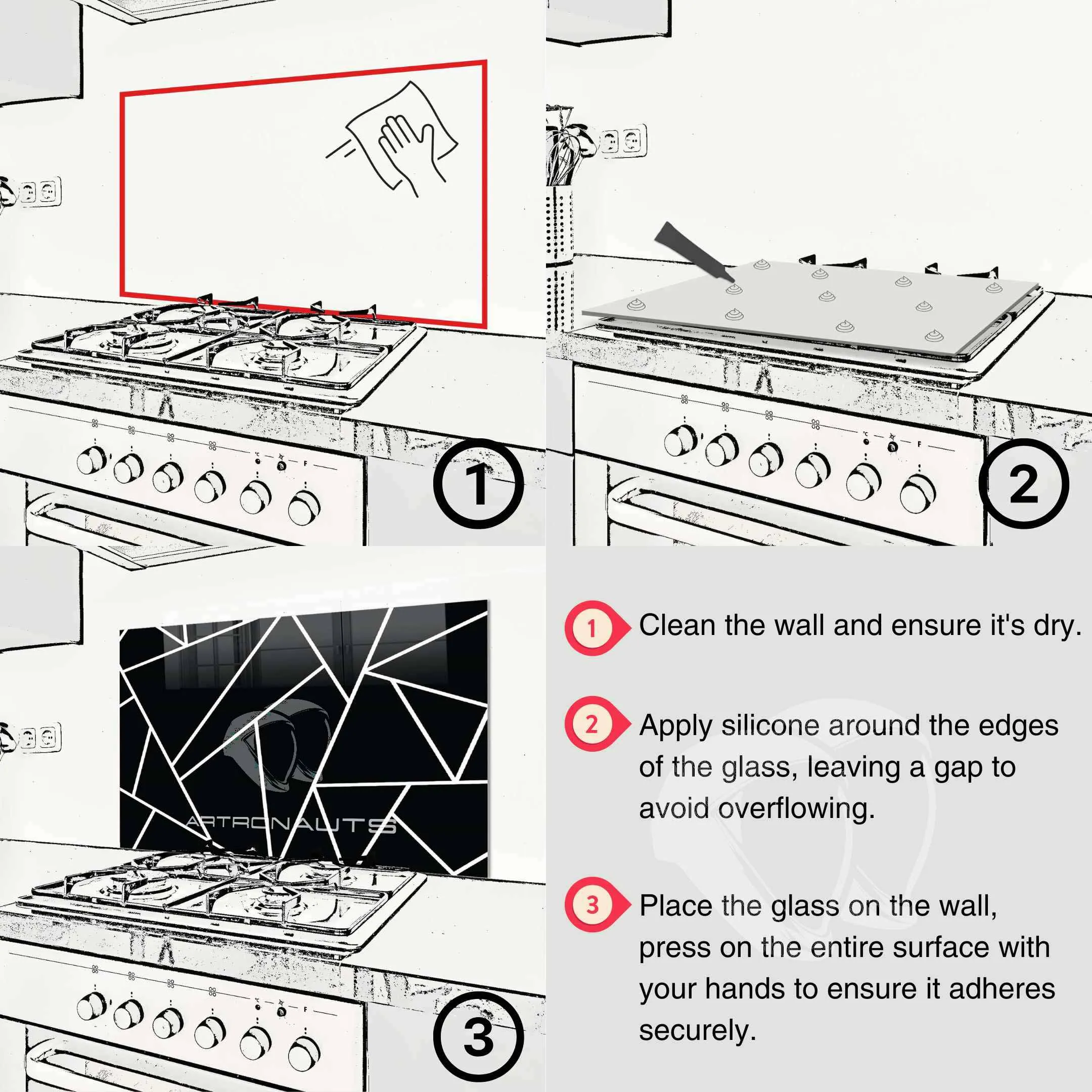 Seasons of Tree - Glass Splashback