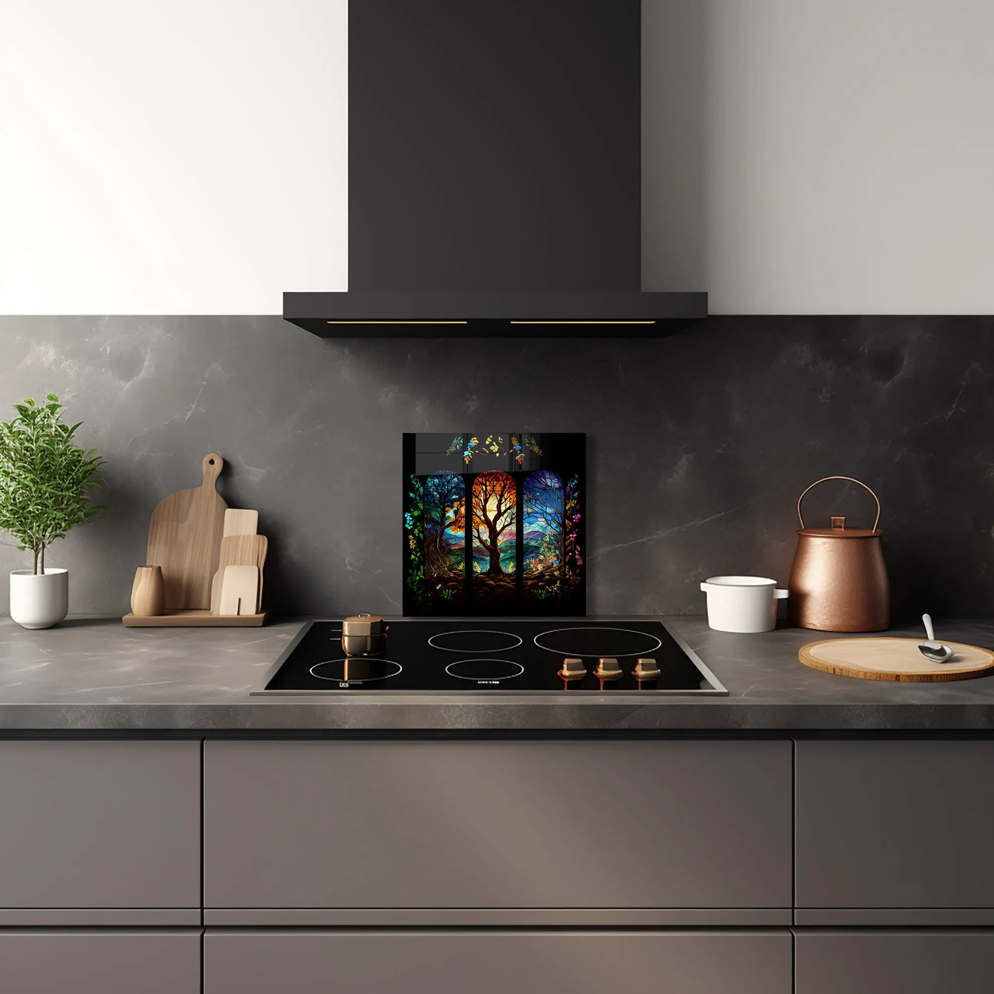 Seasons of Tree - Glass Splashback