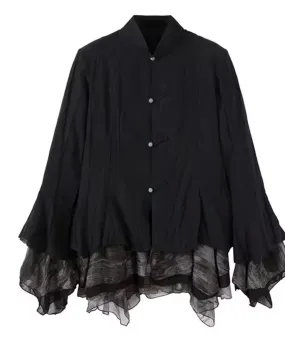 Shirt-Jacket with Tulle