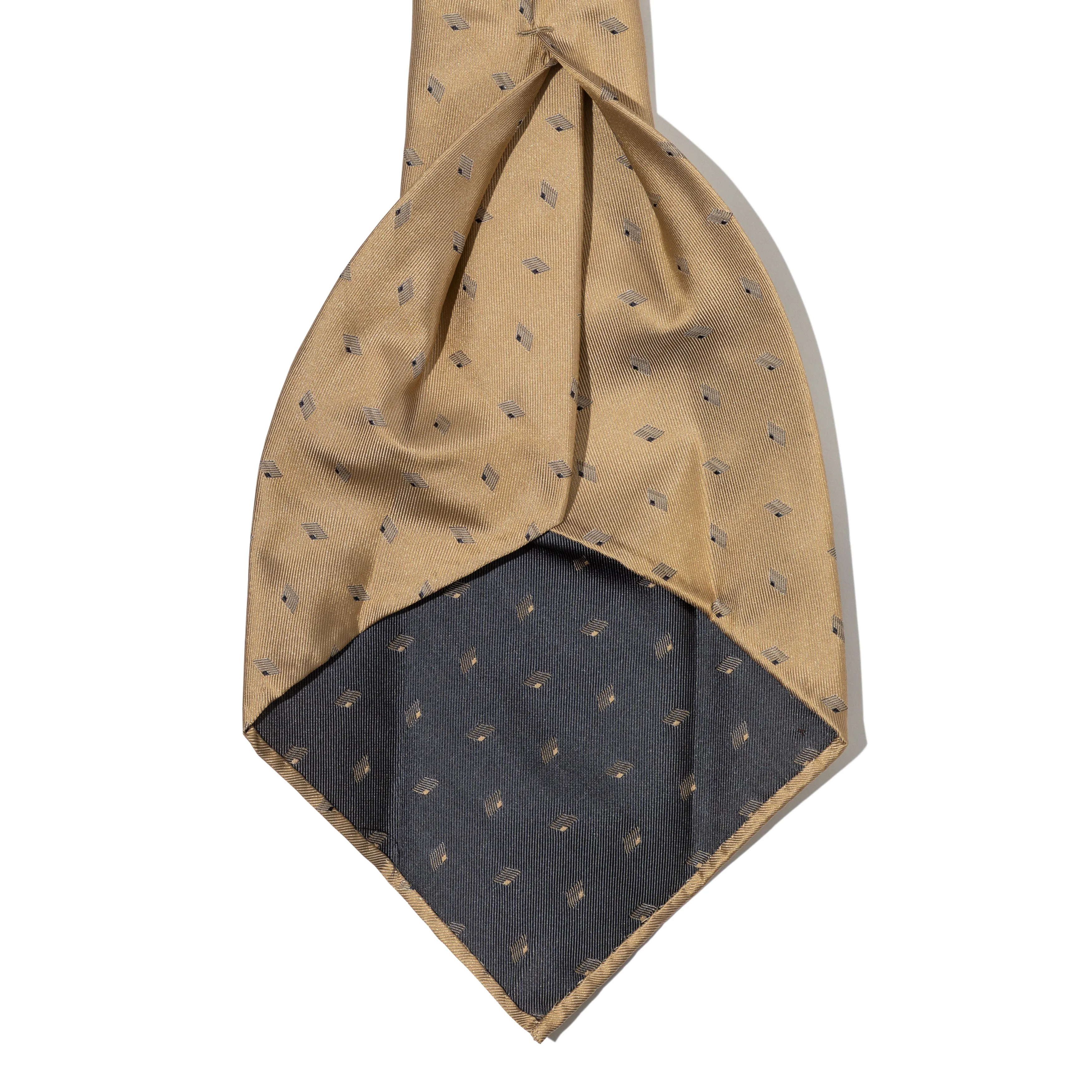 Silk Jacquard Geometric Seven-fold Tie