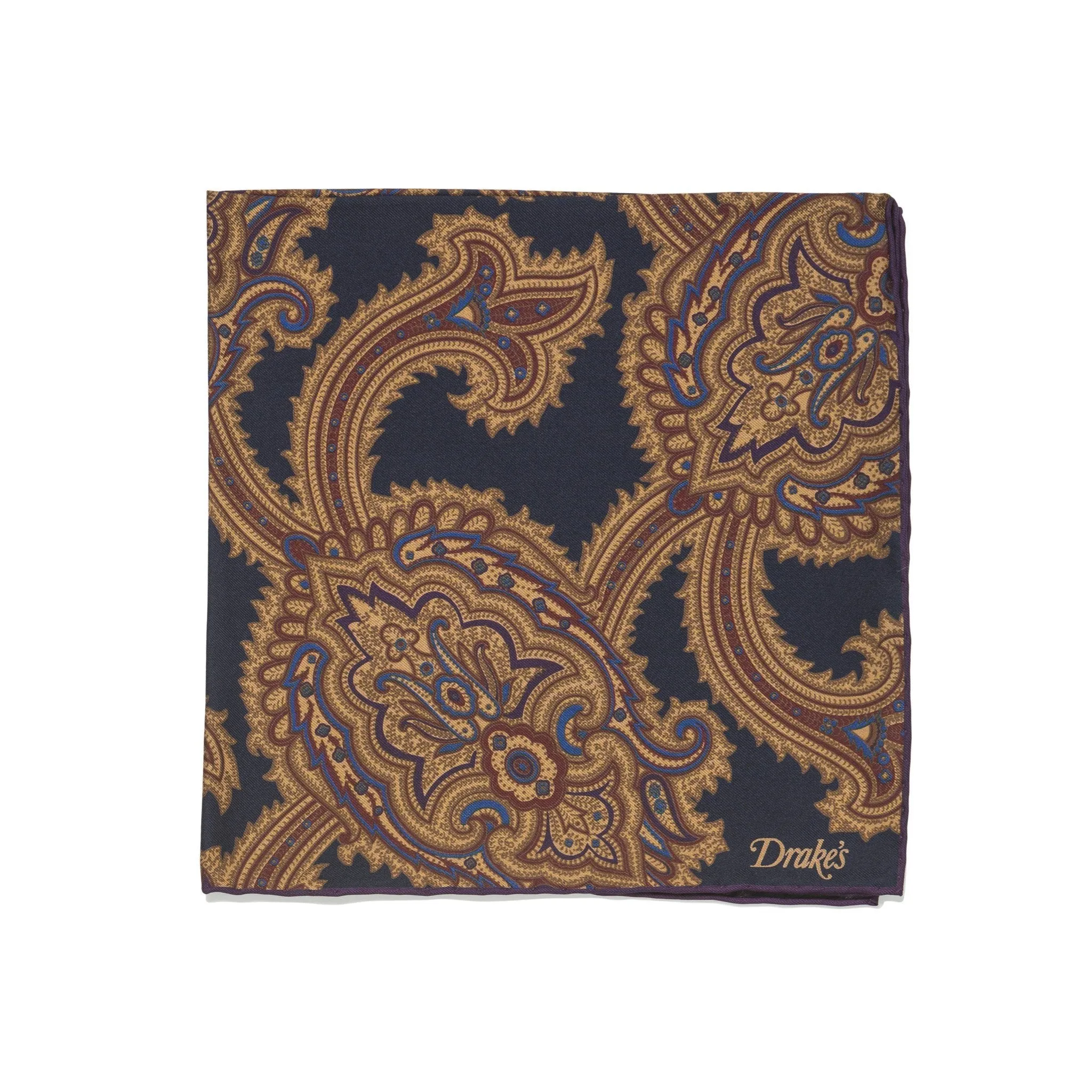 Silk Paisley Pocket Square