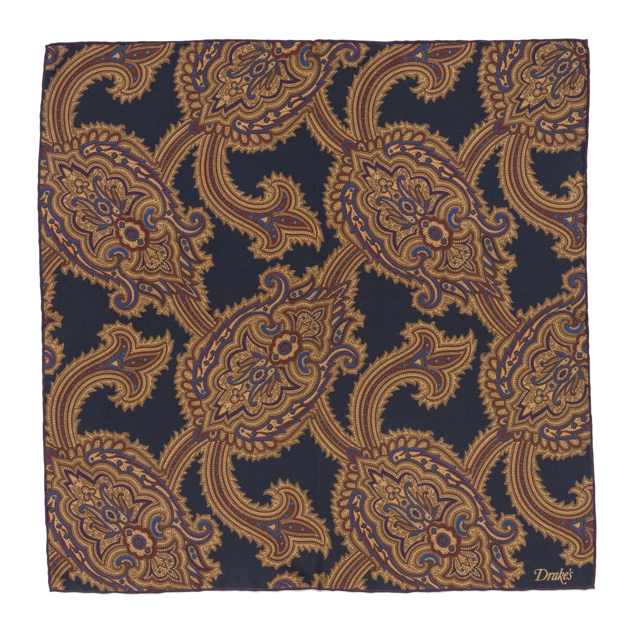 Silk Paisley Pocket Square