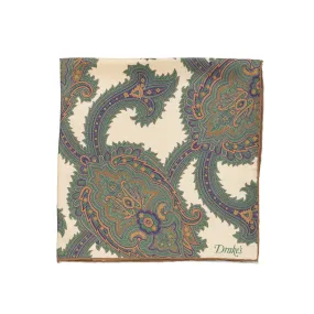 Silk Paisley Pocket Square