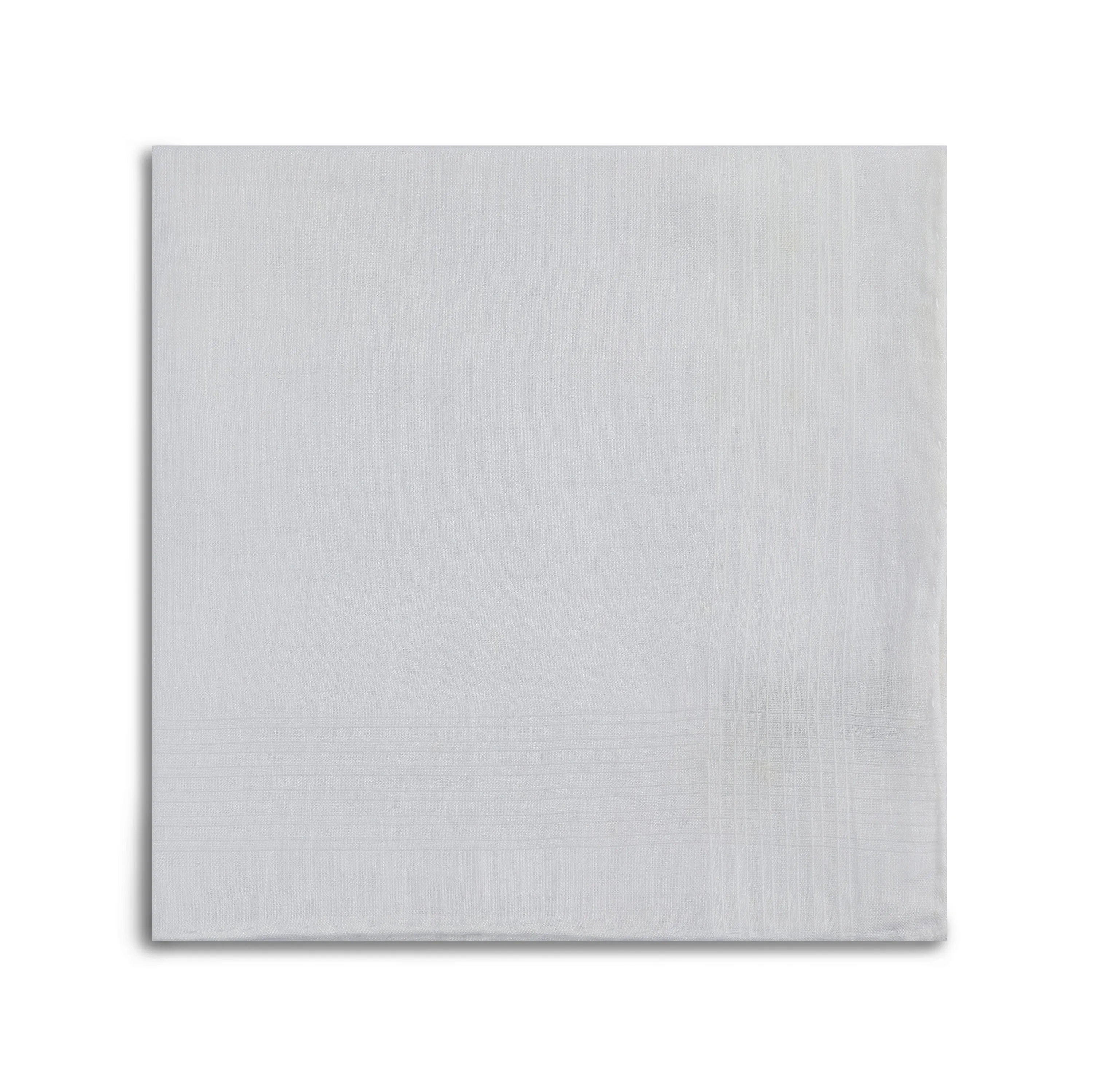 Simonnot Godard "Bertry" Pocket Square in White