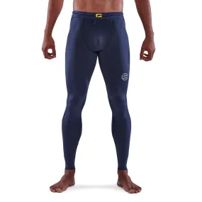 SKINS SERIES-3 MEN'S TRAVEL AND RECOVERY LONG TIGHTS NAVY BLUE