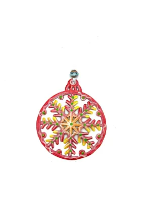 Snowflake Bulb Ornament