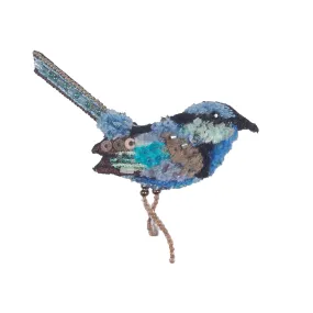 splendid fairy wren brooch