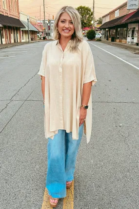 Tan Tunic Top