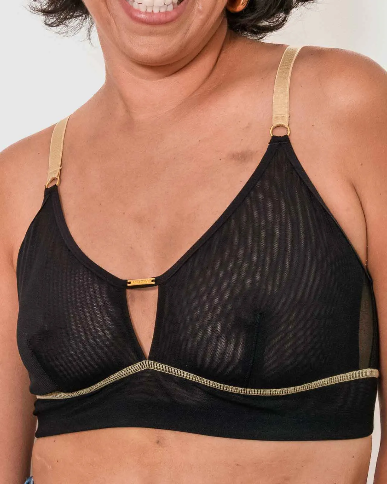 Victoria Mesh Keyhole Bralette