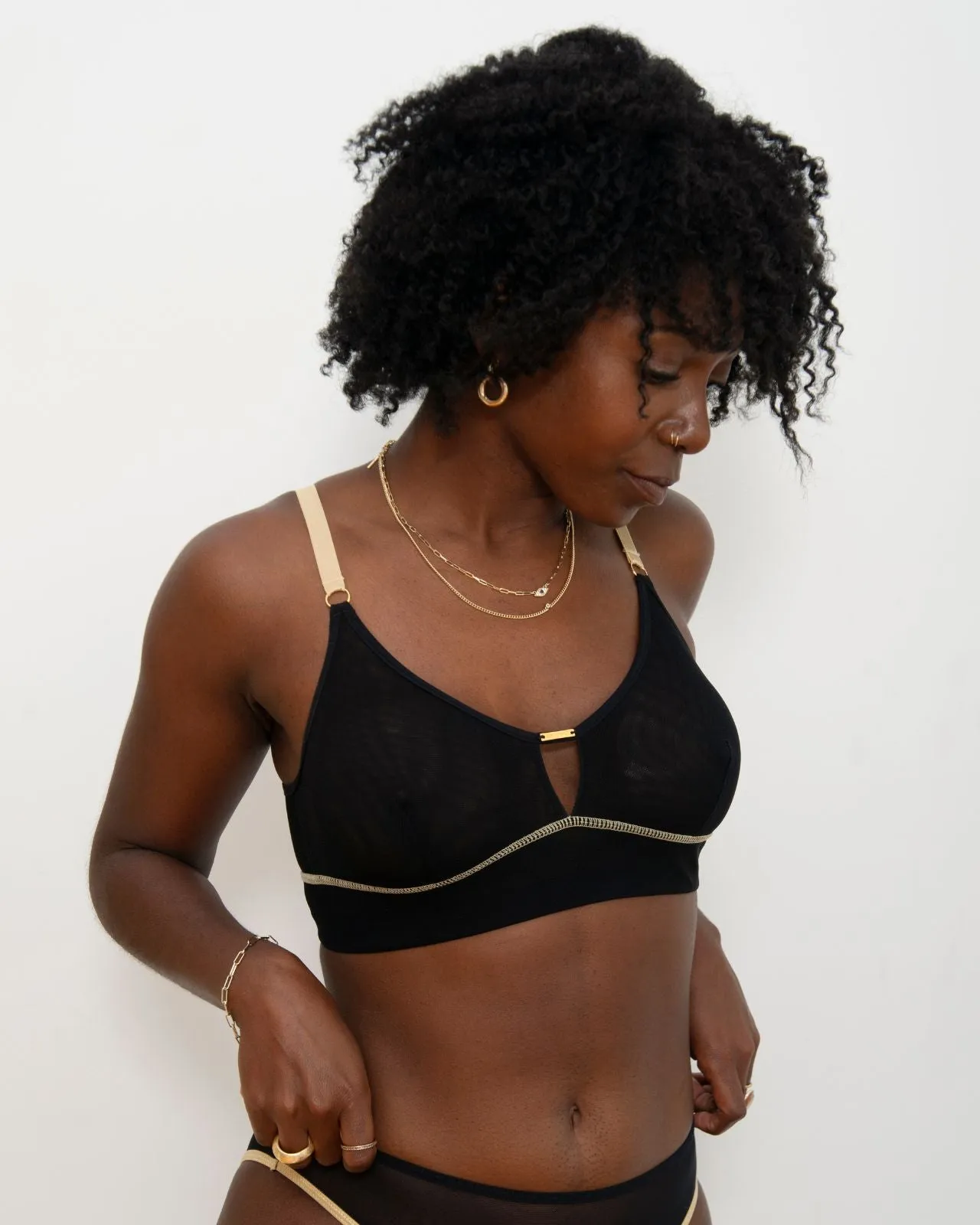 Victoria Mesh Keyhole Bralette