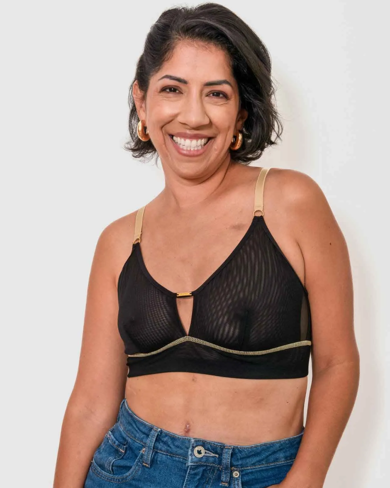 Victoria Mesh Keyhole Bralette